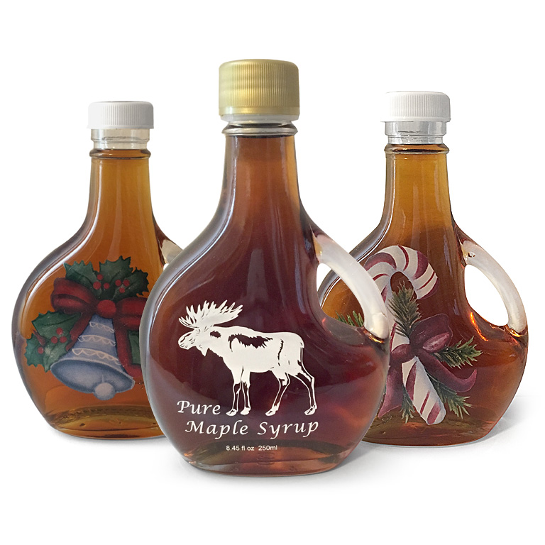 Pure Maple Syrup, Decorative 250ml Glass Bottle - Patch Orchards